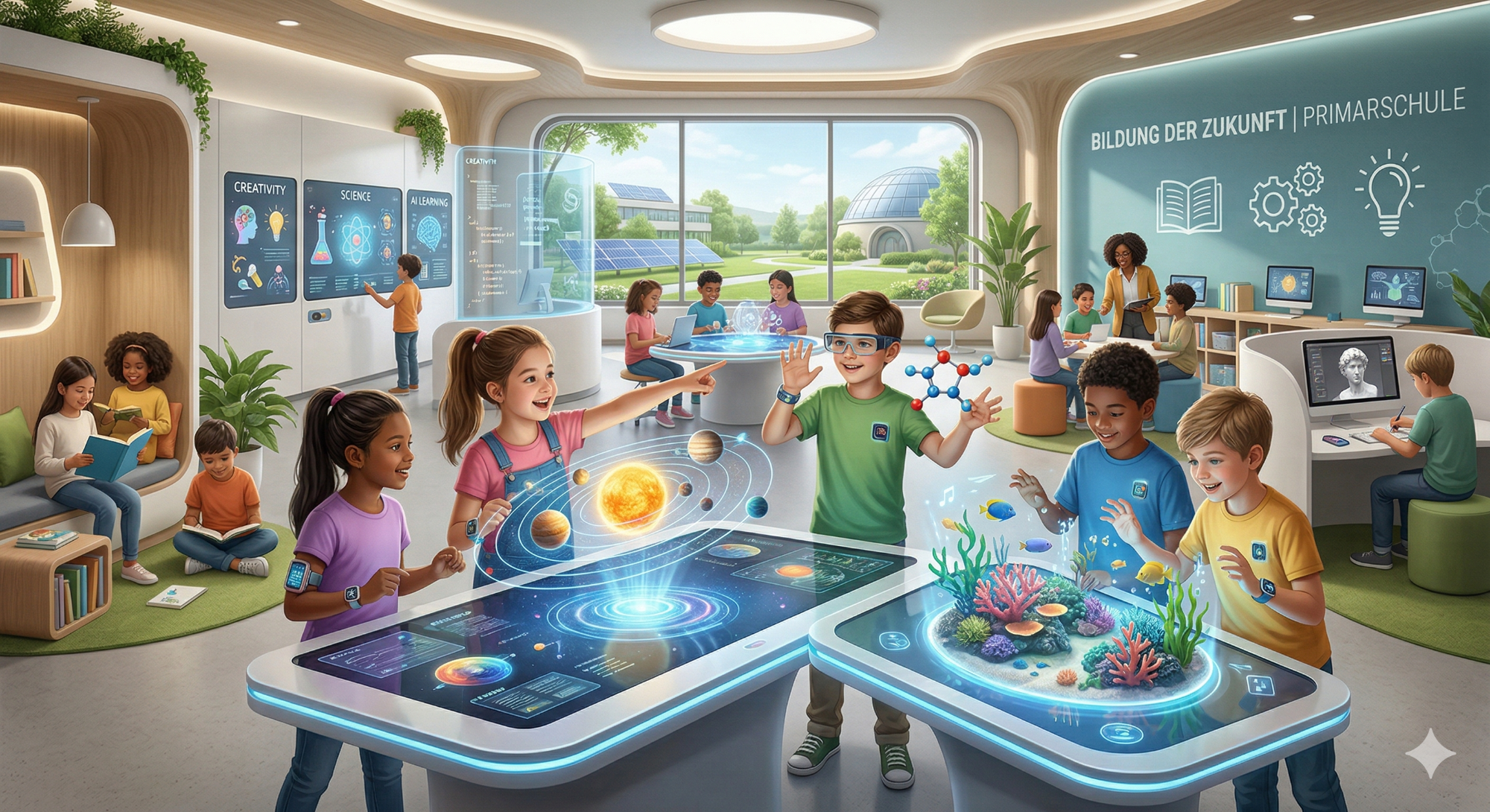 Bildung der Zukunft in der Primarschule - Visualisierung